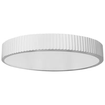 Dainolite Nabisco 18" Wide Matte White 30w Led Flush Mount