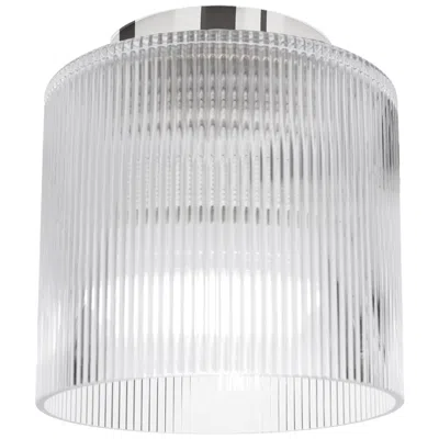 Dainolite Nadine 7" Wide Polished Chrome Flush Mount