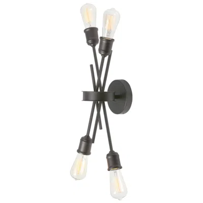 Dainolite Nebraska 19" High Espresso 4-light Wall Sconce In Neutral