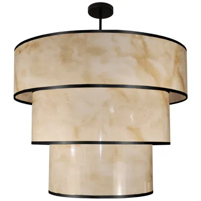 Dainolite Nena 9-light Tiered Pendant In Brown
