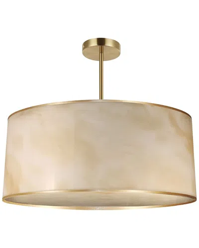 Dainolite Nena 4-light Drum Pendant In Neutral