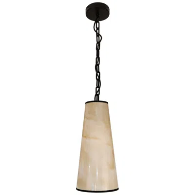 Dainolite Nena 1-light Tapered Drum Pendant In Brown