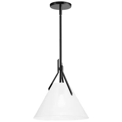Dainolite Nicole 12" Wide Matte Black Pendant