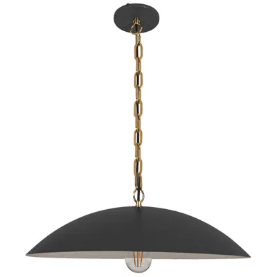 Dainolite Ofelia 19.75" Wide Matte Black Chain And Cord Hung Pendant In Multi