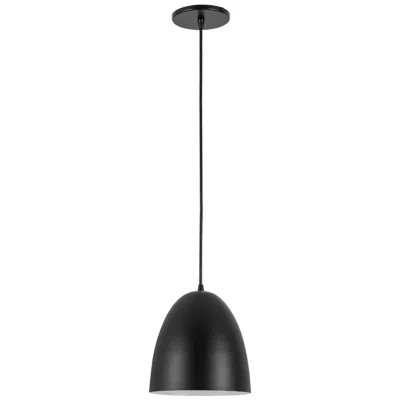 Dainolite Ofelia 8" Wide 1 Light Matte Black Cord Hung Pendant