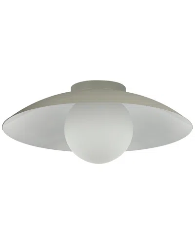 Dainolite Olivia 1-light Flush Mount In White