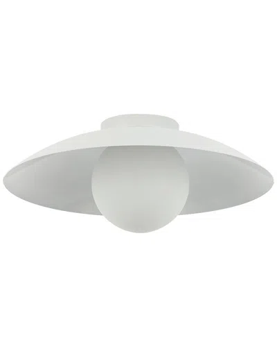 Dainolite Olivia 1-light Flush Mount In White