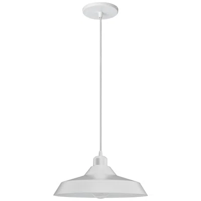 Dainolite Olya 11.75" Wide Matte White Finish Pendant
