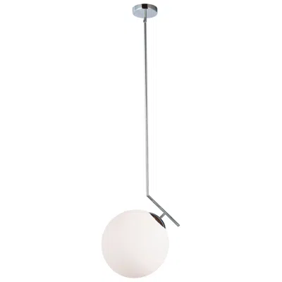 Dainolite Orion 14" Wide Polished Chrome Pendant In Silver