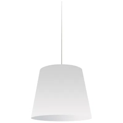 Dainolite Oversized Drum 14" Wide Polished Chrome Pendant Light In Gray