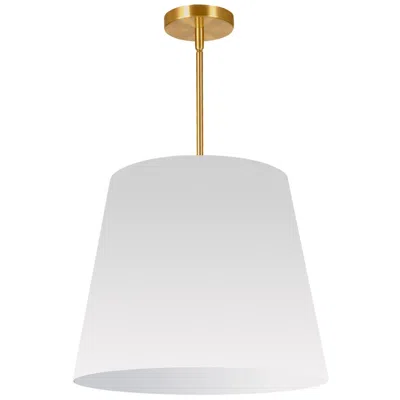 Dainolite Oversized Drum 20" Wide Medium Tapered Drum White Shade Pendant