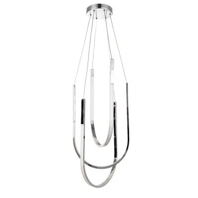 Dainolite Pacari Pendant - 54w - White Silicone Diffuser In Polished Chrome