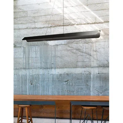 Dainolite Pamelyn Pendant - 30w - Matte Black -  Shade
