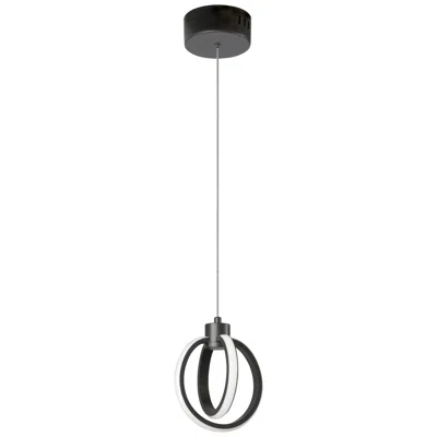 Dainolite Parson 6.25" Wide Matte Black 14w Led Pendant