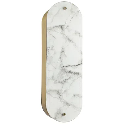 Dainolite Pascal 16" High 2-light Alabaster, Aged Brass Wall Sconce