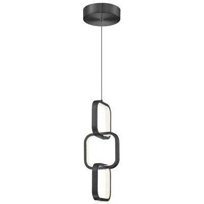 Dainolite Patsy 5.5" Wide Matte Black 20w Led Pendant