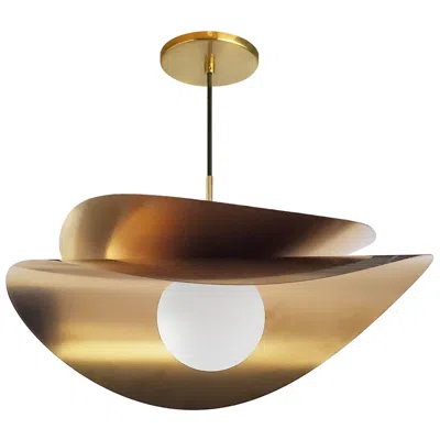 Dainolite Paven 20" Wide Aged Brass Finish Pendant