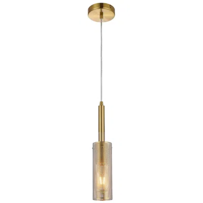 Dainolite Percy 3" Wide Aged Brass Finish Pendant