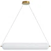 Dainolite Peri Horizontal Pendant - 36w - Clear Acrylic Diffuser In White