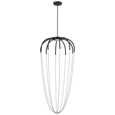 Dainolite Perla 20.25" Wide Matte Black 20w Pendant