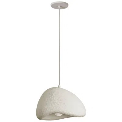 Dainolite Pilar 16" Wide Matte Linen Pendant In Neutral