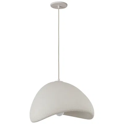 Dainolite Pilar 20" Wide Matte Linen Pendant In White