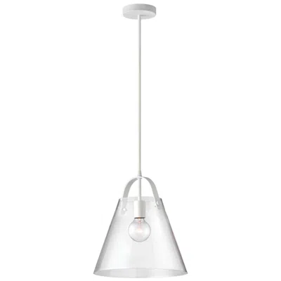 Dainolite Polly 12.75" Wide Medium Matte White Pendant In Animal Print