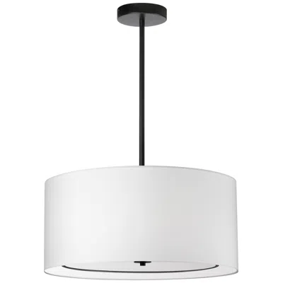 Dainolite Porscha 22" Wide 4 Light Small Matte Black Pendant