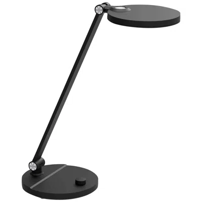 Dainolite Prescott 15" High Matte Black Led Touch Dimmer Desk Lamp
