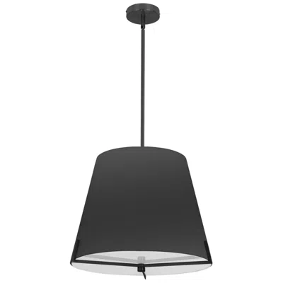 Dainolite Preston 19.25" Wide 4 Light Matte Black Pendant