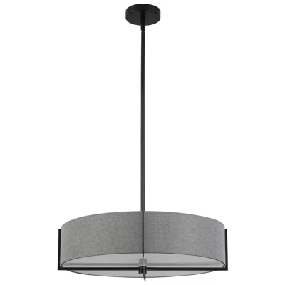 Dainolite Preston 20.75" Wide 4 Light Matte Black Pendant