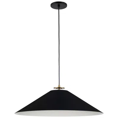 Dainolite Prudence 24" Wide Painted Black Cone Pendant Light