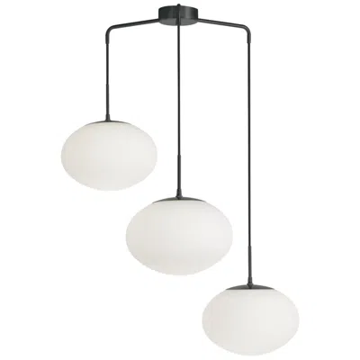 Dainolite Rachel 32" Wide 3 Light Matte Black Pendant