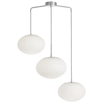 Dainolite Rachel 32" Wide 3 Light Polished Chrome Pendant