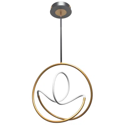 Dainolite Raelynn 24.75" Wide Gold And Matte Black 27.8w Pendant