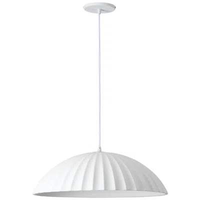 Dainolite Rain 19" Wide Matte White Pendant
