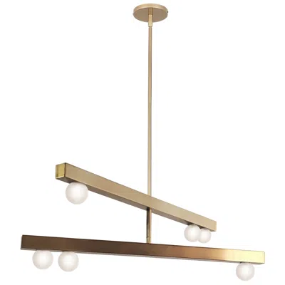 Dainolite Raleigh 30" Wide 6 Light Aged Brass Chandelier