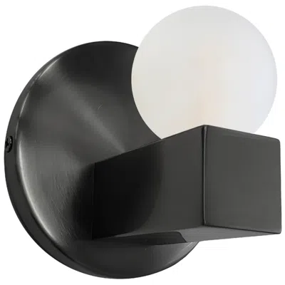 Dainolite Raleigh 4.75" High Matte Black Wall Sconce