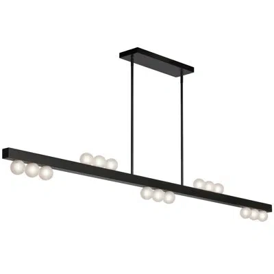 Dainolite Raleigh Linear Pendant - 15 Light In Matte Black