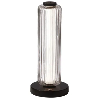 Dainolite Ramona 15" High Matte Black Led Table Lamp