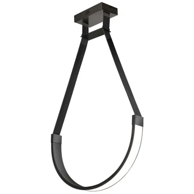 Dainolite Regan 24" Wide Matte Black 30w Led Pendant