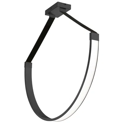 Dainolite Regan 40" Wide Matte Black 50w Led Pendant