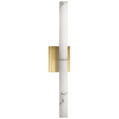 Dainolite Reuben 24" High Aged Brass Led Wall Sconce