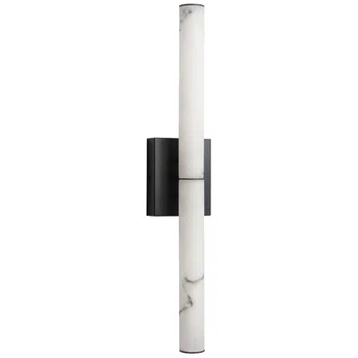 Dainolite Reuben 24" High Matte Black Led Wall Sconce