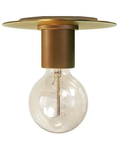 Dainolite Roswell 1-light Flush Mount Medium In Brown