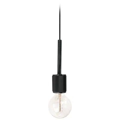 Dainolite Roswell 2" Wide Small Matte Black Pendant