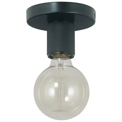 Dainolite Roswell 4.75" Wide Small Matte Black Flush Mount