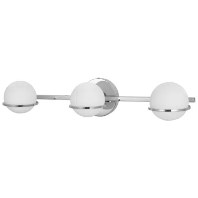 Dainolite Sofia 23" Wide Polished Chrome 3-light Bath Light