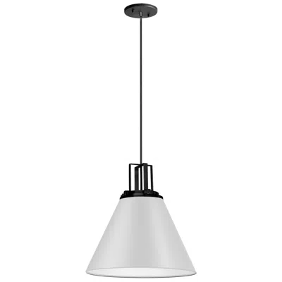 Dainolite Sonus 14" Wide Matte White Pendant