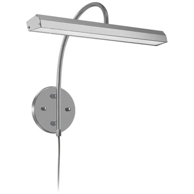 Dainolite Staccato 16 1/4" Wide Satin Chrome Led Picture Light In Gray
